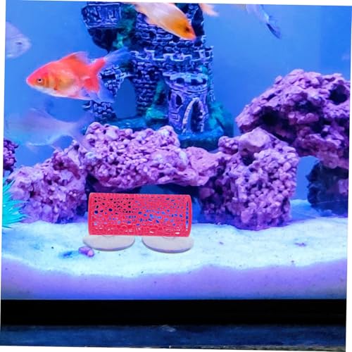Abaodam 2pcs Betta Tunnel Swim Tube - Fish Tank Accessories Decorations Soft Edged Betta Hammock Bed Shrimp Guppies Hideout Shelter Toys