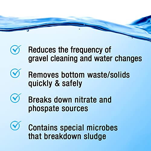 Microbe-Lift Gravel & Substrate Cleaner for Saltwater Aquarium and Freshwater Tanks, Tank Cleaner and Aquarium Water Conditioner, Clarifies Water, Reduces Muck, Aquarium Supplies, 16 Ounces (GSC16) - size: 16 Ounces