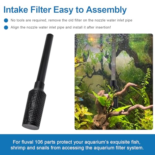 Aquarium Filter Intake Guard, Aquarium Intake Guard Fits for Fluval 107/106/206/207 Models, Fish Safe Filter Cover Aquarium Filter Accessories
