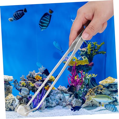 Mipcase 1set Aquascaping Tool Kit Aquarium Scissors Tweezers and Scraper for Plant Trimming and Fish Tank Maintenance Terrarium Cleaning Set