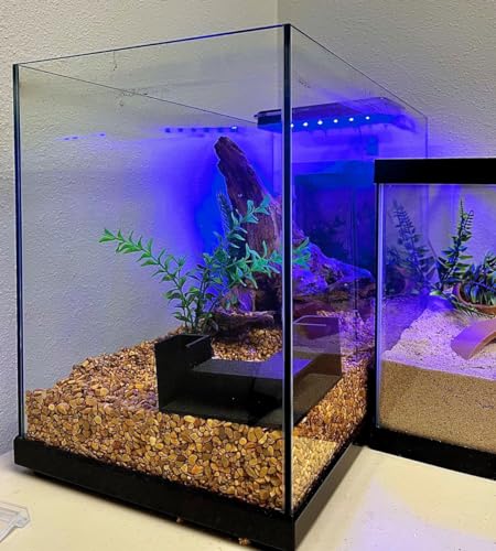 Chatelet Aquarium Underground Tunnel | Fish & Shrimp Hideout for Aquariums | Unique Underground Viewing Tunnel | Made in USA (Corner Tunnel, Black) - color: Corner Tunnel, Black