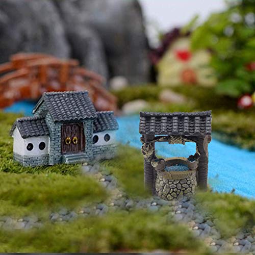 Miniature Fairy Garden Decoration Accessories Garden Sculptures Statues,Yard Decor for Outside Gnomes Outdoor Decor for Patio - size: Well
