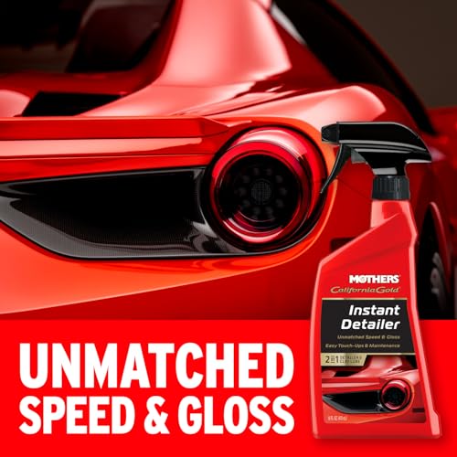 Mothers California Gold Instant Detailer, 1 gal. – Removes Smudges, Dust & Fingerprints, Boosts Gloss & Slickness, Lubrication for Clay Bars, Quick Touch-ups & Maintenance Between Washes (08202) - size: 128 Fl Oz (Pack of 1)
