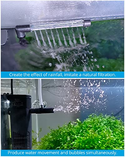 NICREW Aquarium Internal Filter, Submersible Power Filter with Multiple Function for Fish Tanks 2 to 5 Gallon, 40 GPH, 3.5W - size: Magi mini: 2 - 5 gal