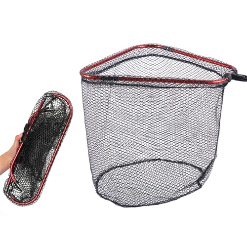Aluminum Foldable Net Head Replacement Saltwater Fishing Tools Outdoor Landing Fishing 40cm / 60cm / 65cm - size: Small size 38X40cm