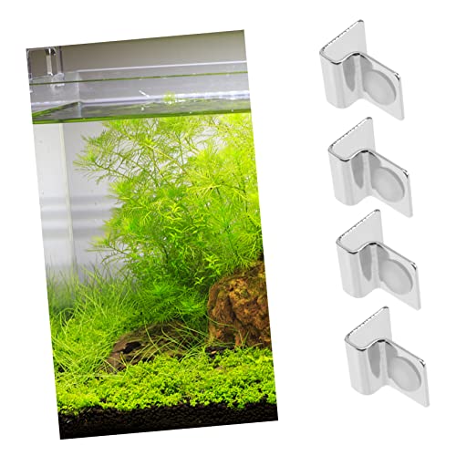 4Pcs Aquarium Lid Clips Aquarium Fish Tank Glass Cover Clip Support Holder Clamps Clear Acrylic Fish Tank Accessories 5mm