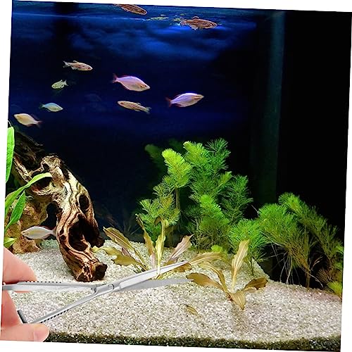 TOYANDONA Aquarium Spring Scissors Professional Aqua Plant Clipper for Cleaning and Trimming Water Grass Accessories Fish Tanks Durable and Flexible Design