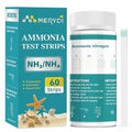 Ammonia Test Strips,60 Strips Aquarium Test Kit for Fish Tanks & Ponds, Quick & Accurate Freshwater Saltwater Testing Strips - color: ammonia test strips