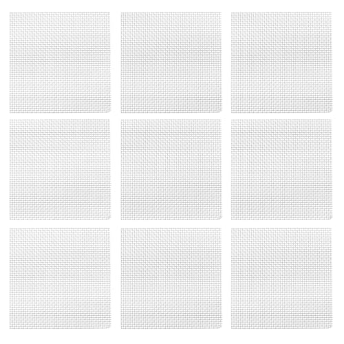 balacoo 10pcs Aquarium Mesh Screen Stainless Steel Wire Mesh Pad Fish Tank Plants Moss Net for Aquatic Plants Decor