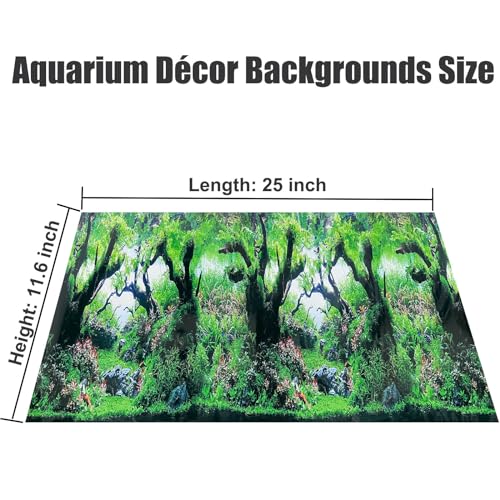XCNO Fish Aquarium Background Poster Beach Fish Backdrop for Aquarium 10 20 Gallon Tank Wallpaper Fish Tank Background Double Sides Fish Tank Stickers - color: Sandbeach, size: 11.6" x 25" In