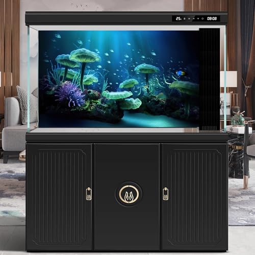 Underwater Aquarium Background Colorful Exotic Corals and Marine Terrarium Background Tropical Fish Deep Ocean Underwater Plants Fish Tank Backdrop Wallpaper Decorations Poster Vinyl 24x12in - color: Dark Blue Purple, size: 24(W)x12(H)in
