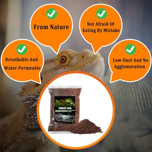 Reptile Soil Substrate Fluffy Small-Strand Reptile Substrate and Snake Bedding Clean Natural Terrarium Bedding for Lizards Snakes Tortoises Tarantulas - color: 1.32gal