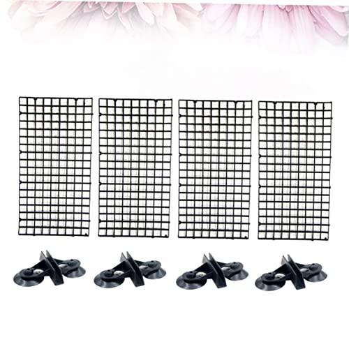 Happyyami Eco-Friendly Aquarium Supplies Isolation Panel Lattice Plate Fish Tank Divider for Betta Suction Cups