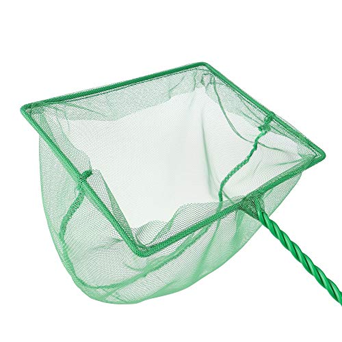 2 Pcs Aquarium Fish Net, 6 inches Fine Mesh Quick Catch Fish Net for Fish Tank Betta Fishing Net - color: Green, size: 6" (2-Pack)