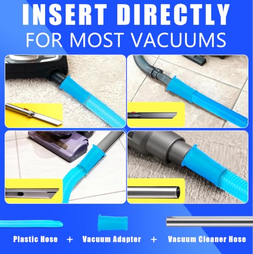 7 Pcs Dryer Vent Cleaner Kit for GE Washer Dryer Combo,Thickened WH01X35719 Lint Filter replacement with dryer vent brush, Dryer Vent Vacuum Hose Attachment,Models: PFQ97HSPVDS
