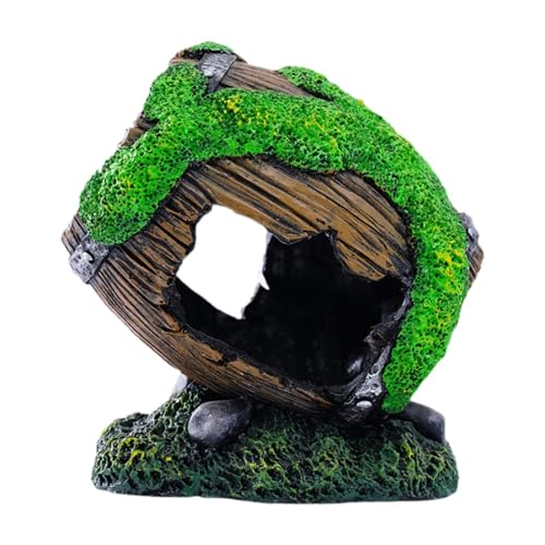 Broken Barrel Aquarium Decoration Art Crafts Figurine for Lawn Yard Garden