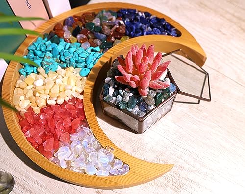QINJIEJIE Aquatic Agate Crystals Chips Natural Stone Gravel Bulk Crushed Rocks Pieces Polished Quartz Stone 0.55Lbs Decorative Fish Tank Pebbles Vase Filler Irregular Shaped Tumbled Gemstone for Home - color: Aquatic Agate, size: 0.55 Pound