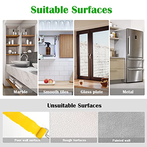 Hangerspace Suction Cup Hooks, 2.5 Inches Clear Suction Cups with Metal Hooks Large Suction Cup for Kitchen Bathroom Shower Wall Window Door - 8 Pack - size: Large