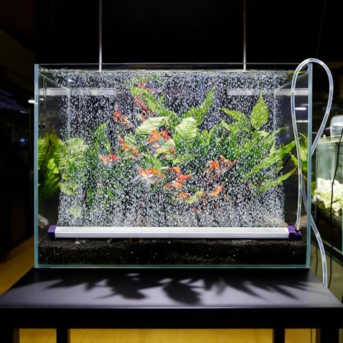 Fish Tank Bubbler Decorations Aquarium Bubble Wall Quiet Oxygen Diffuser Adjustable air Bubble Volume Air Stones Aquariums Kit for Freshwater & Saltwater Bubbler Decorations(15.8inch) - size: 15.8inch