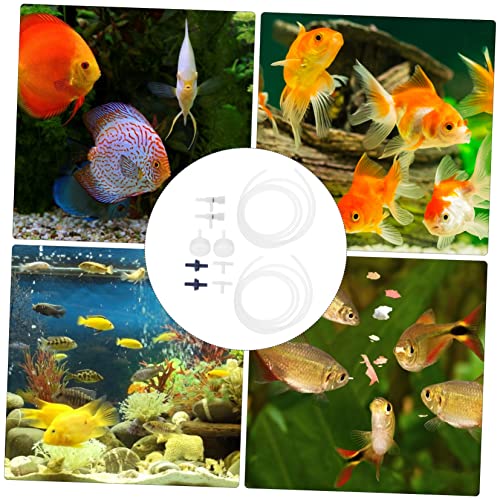 Kichvoe 2 Sets Shrimp Incubator Kit with Hatchery Accessories for Soda Bottle DIY Brine Artemia Hatching Equipment Transparent for Fish and Shrimp Breeding