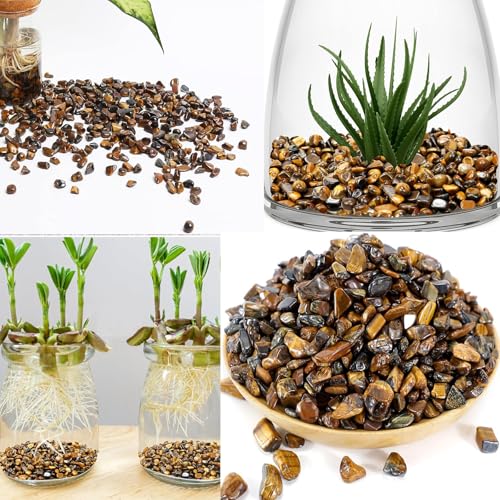 Pebbles Polished Gravel,Natural Polished Stones for Flower Bed Fish Tank Plants 3.5-Oz(Brown) - color: Brown