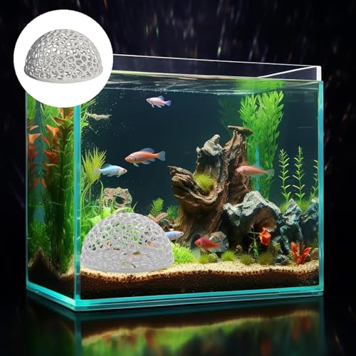 2 PCS Shrimp Dome Hide, Aquarium Shrimp Cave Hideout, Shrimps Hides, Tunnel Cave for Aquarium Small Fish Habitat Rest