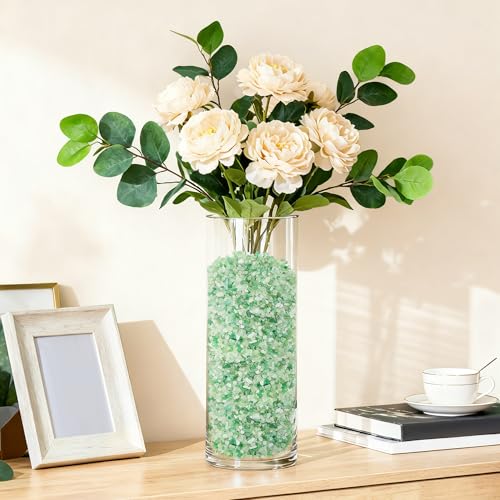Kaiyuan Dynasty 230g Green Aventurine Crystal Chips Bulk, Natural Tumbled Gemstones Crushed Stones, Quartz Pebbles for Vase Fillers, Aquarium Gravel & Home Decoration - color: Green, size: 0.5LB