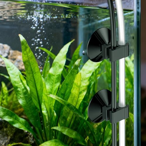 Aquarium Suction Cup Clips, Strong and Secure Hold, 30 Pieces, Fish Tank Suction Cup Clips, Small Fish Hose Clip, Reusable and Tidy Cable Management, for Air Pumps, Lights, Or Filtration Systems