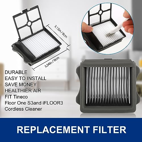 Ifloor3 Roller Brush Replacement for Tineco iFloor 3 and Floor One S3 Cordless Wet Dry Vacuum Cleaner, 2 Brush Roller, 2 HEPA Filters - style: 2+2+1