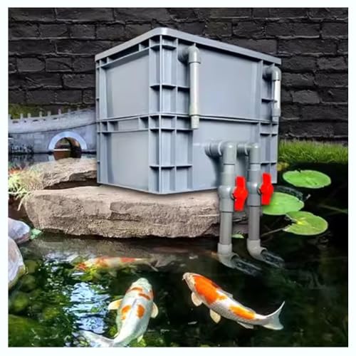 Aquarium Filter,Large Aquarium Filter Kit - External Multi-Stage Filtration & Oxygenation System for Ponds & Fish Tanks, No Pump or Media Required, Ideal for Clean Water & Healthy Fish - size: 30x20x23cm