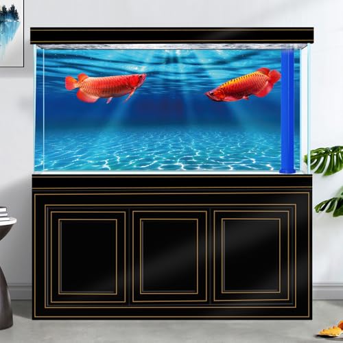 Natural Undersea Aquarium Background, Underwater Ocean Sunlight Fish Tank Background 24X16IN with 8 EVA Double-Sided Tape - color: Ocean, size: 24X16in/60X40cm