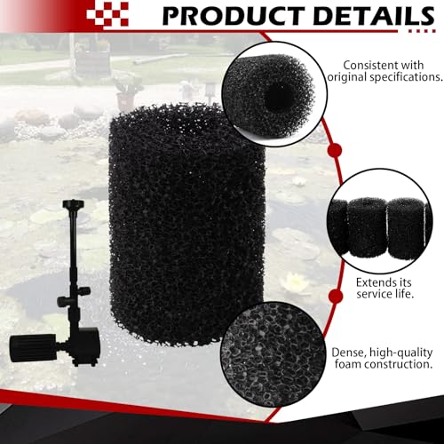 Foam prefilter, 4-Pack for Tetra Pond FK3 26594 Filter Fountain kit Compatible, Part Number 19016 Replacement