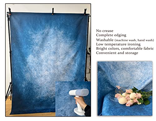 5x7ft Dark Blue Gradient Portrait Photo Backdrops Bright Center Abstract Photography Backdrop for Studio Photo Booth Prop Banner Decor Background - color: TT-S0313, size: 5x7ft
