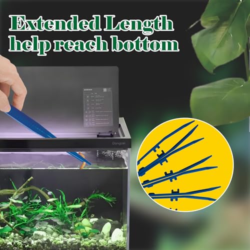 5-Pack Reptile Feeding Tongs Set - Hygienic Anti-Slip Blue Tweezers for Bearded Dragons, Lizards, Snakes, Aquariums & Small Animals(Five colors to choose from) - color: Blue