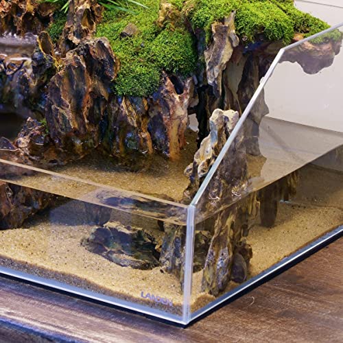 LANDEN Namale Aquarium Sand 2L(Approx 7 lbs), Super Natural Sand for Aquarium Landscaping, Cosmetic Sand for Fish Tank, Fine Grain Substrate for Freshwater or Blackwater Biotope Tank - size: M,2Lx1pk