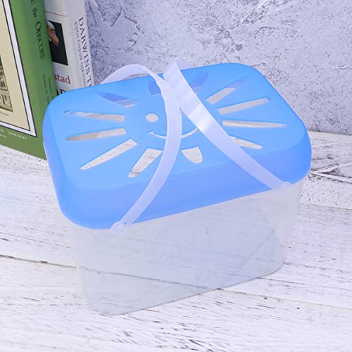 Large Portable Transparent Fish .48 Inch Plastic Aquarium Small Pet Nest for Home Office Restaurant Decoration