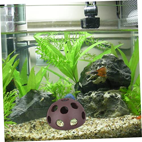 IMIKEYA 2pcs Creative Ceramic Shrimp Breeding Nest Porous Hemisphere Design for Underwater Fish Tank Shrimp House Aquarium Decoration