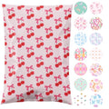 Pretty Package Store 14.5x19 Designer Poly Mailer 100 Pack Heavy Duty Waterproof Self Seal Shipping Bags, Small Business Large Mailing Envelopes Bulk Tear Resistant Packaging Pink Stripe Cherry Fruit - color: Cherry, size: 14.5x19