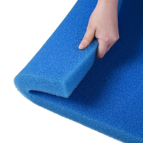 Bio Filter Foam Sponges, 20"x20"x1.6" 25PPI Filter Media Pad,Cut-to-Size Foam for Aquarium Fish Tank