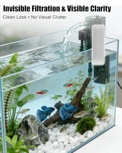 20 Pcs Filter Foam Pad Compatible with Fluval U3 Underwater Sponge Aquarium Underwater Filter Accessories Compatible for Aquarium & Fish Tank