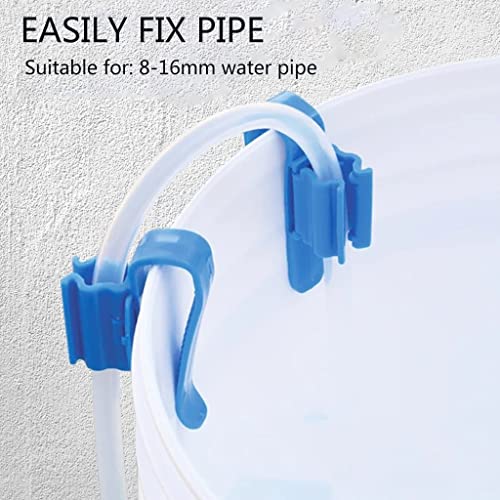 for Tank Hose Holders Water Pipe Tube Clamp Fixed Clip Adjustable Aquarium Accessories Hoses Holder Clip Fish - size: Black BK