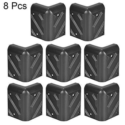uxcell Speaker Corner Protectors Cabinet Edge Corner Speaker Stackable Guard Wrap Angle Case Protection 8pcs