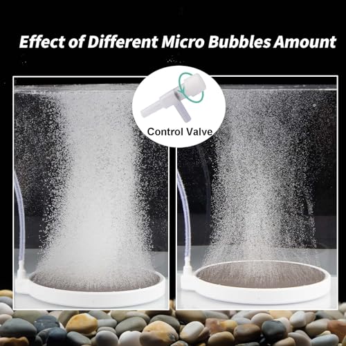 Air Stone for Fish Tank, 6 Inch Silent Bubble Stone Super-High Dissolved Oxygen Diffuser for 100-150 Gal Aquarium Fish Tank and Hydroponic - size: 6 Inch, for 100-150 Gal