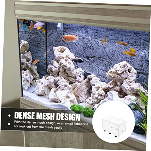 YARNOW 2pcs Fish Breeding Isolation Box Adjustable Aquarium Separator Cups for Fish Tank Convenient Net for Juvenile and Sick Accessory