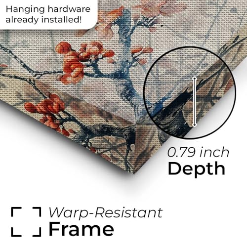 CanvasWis Betta Fish Garden Exotic Vintage Art Design 4 Printed Canvas Wall Art For Family Home Decor Living Room Bathroom Bedroom Gifts Wall Decor Keepsakes Ready to Hang - color: Design 4, size: X-Large(16x24in)