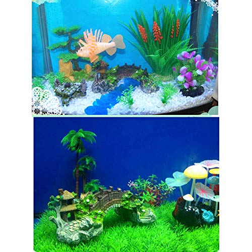 Aquarium Ornament Resin Arch Bridge Bridge Aquarium Fish Tank Ornament Decoration for Aquarium Fish Tank Landscape and Home, Aquarium,2.7"*3.3"*6.8"