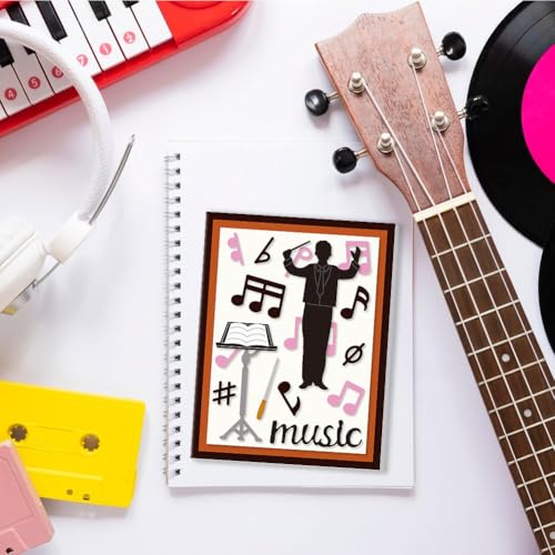 Music Conductor Die Cuts, Carbon Steel Die Cuts Cutting Dies Musical Note Stencils Scrapbooking Embossing Sheet Music Template Dies for Card Making Party Greeting Embossing Invitation Photo - style: Music Conductor
