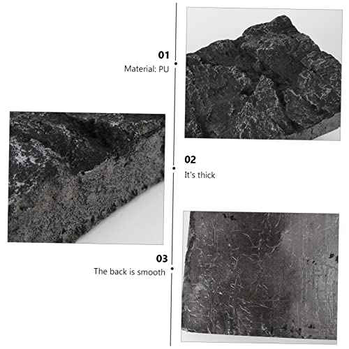 3D Aquarium Background Board Rock Tank Decor Tank Background Fade-Resistant 45x28 Inches