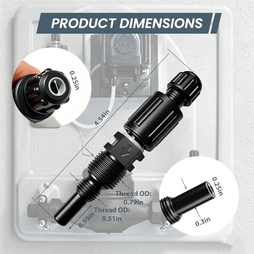 1/4-Inch UCDBINJ Injection Check Valve Replacements for Pumps Compatible With Most 45, 85, 100 And 170 Series, Classic Series, Single Head, S420, S128, S10p, Vx, Sv, S Series Duckbill Valves Pump Part