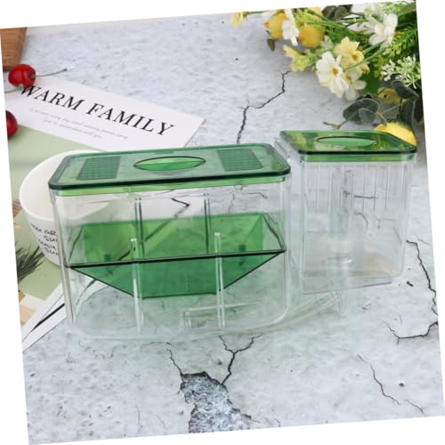 Toddmomy Fish Breeding Tank Isolation Box Transparent Acrylic Aquarium for Protecting Small and Fish with Floating Design for Enhanced Survival